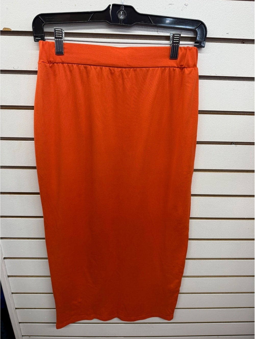 Blush Mark Orange Stretch Midi Pencil Skirt Women’s Size Medium